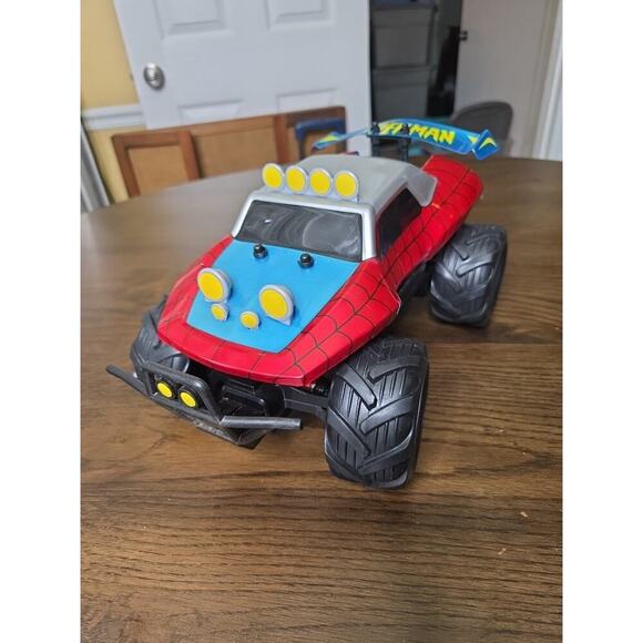 Jada Toys Marvel R/C Spider-Man Buggy w/ Turbo 1:14 Control Vehicle - No Remote - Picture 1 of 16